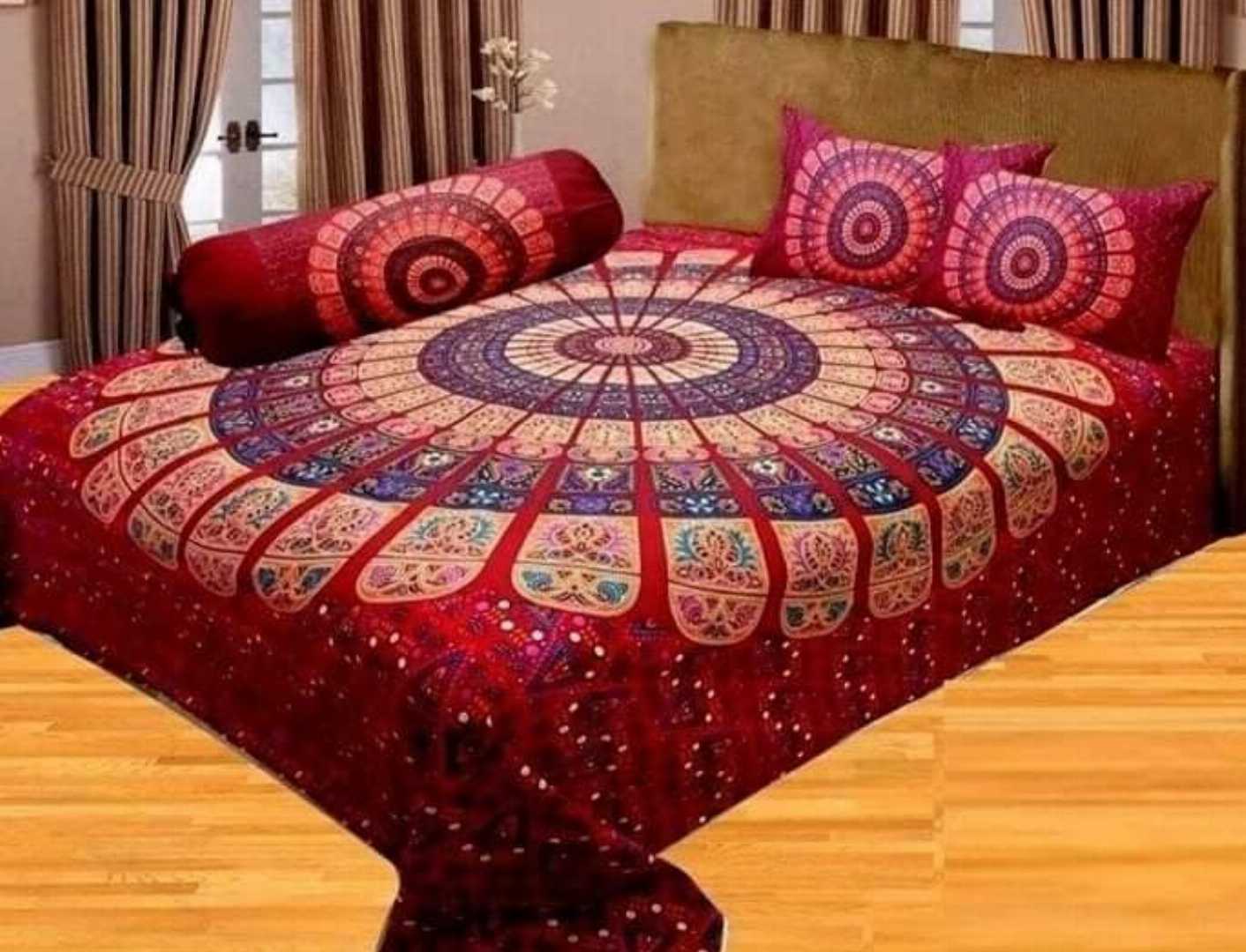 Exclusive,100%,Cotton,Bed,Sheet,7.5,feet,by,8,feet