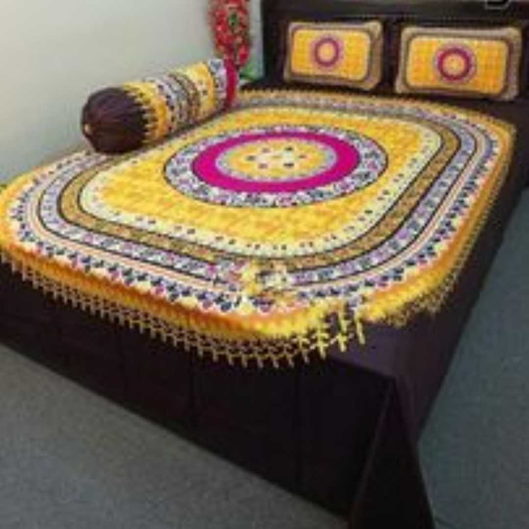 Exclusive,100%,Cotton,Bed,Sheet,7.5,feet,by,8,feet