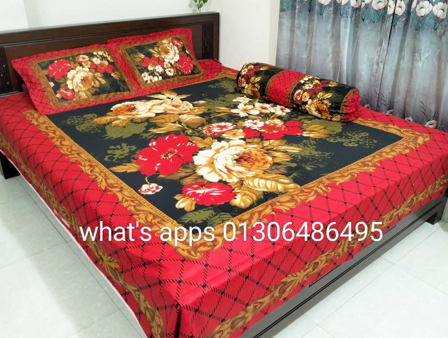 Exclusive,100%,Cotton,Bed,Sheet,7.5,feet,by,8,feet