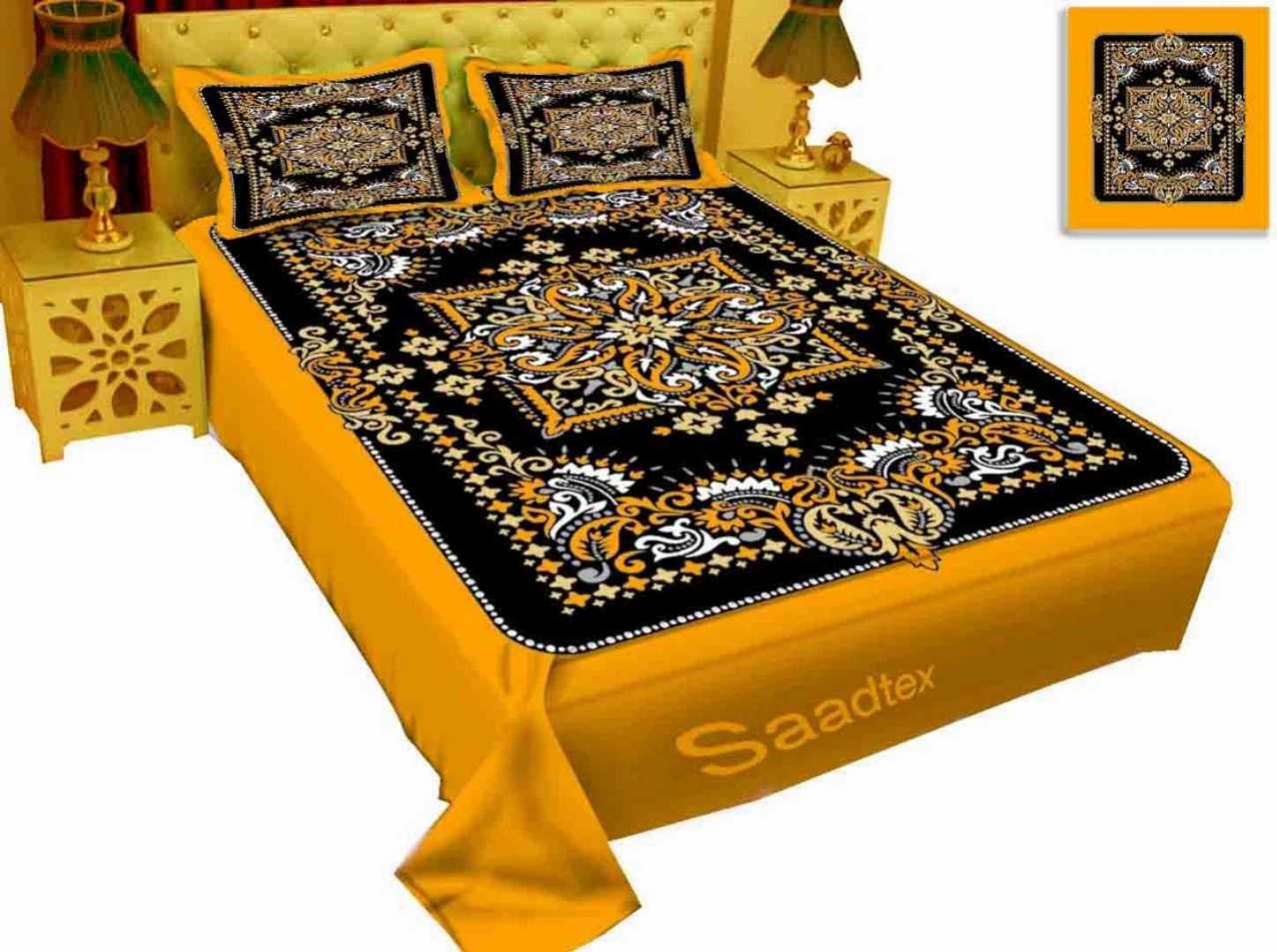 Exclusive,100%,Cotton,Bed,Sheet,7.5,feet,by,8,feet
