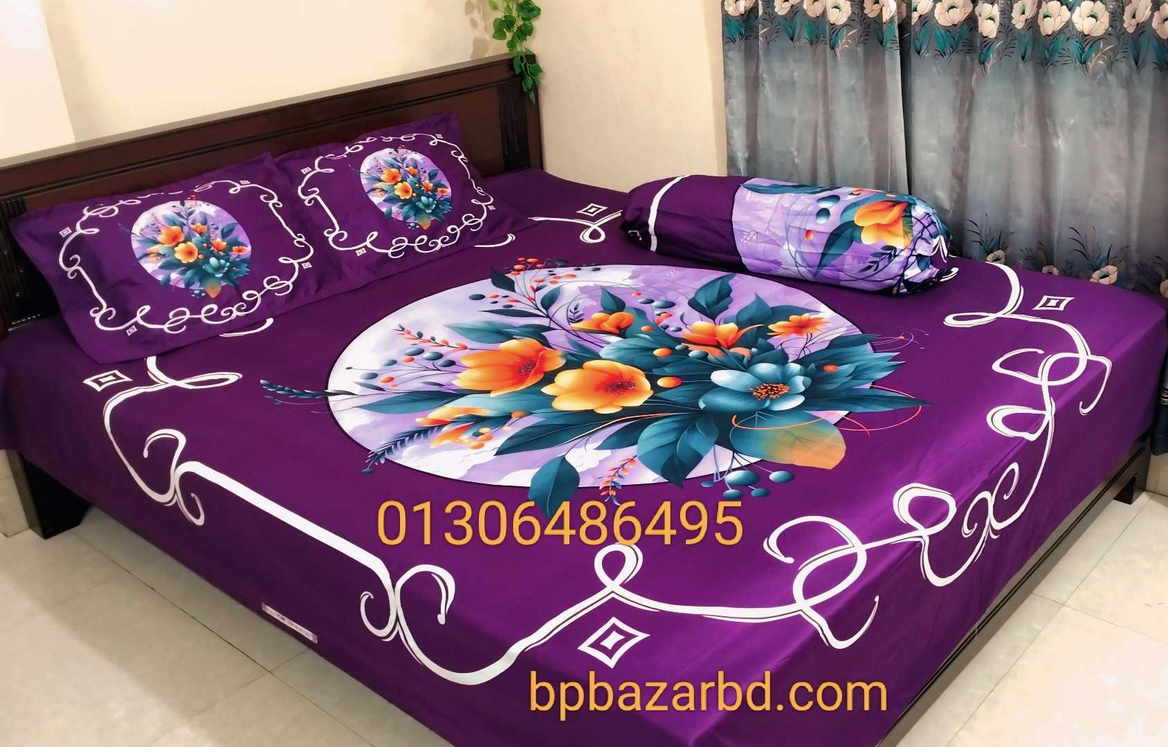 Exclusive,100%,Cotton,Bed,Sheet,7.5,feet,by,8,feet