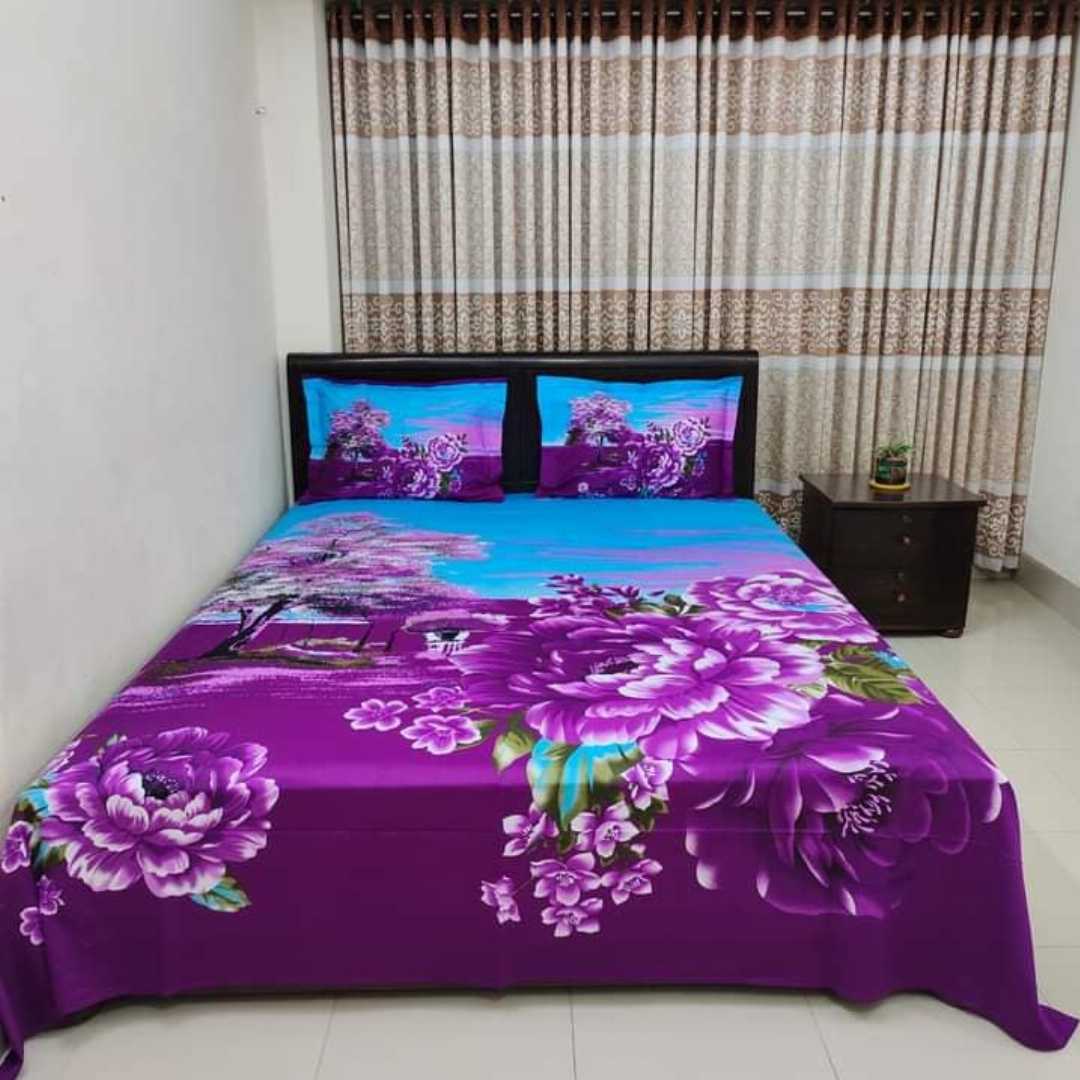 Exclusive,100%,Cotton,Bed,Sheet,7.5,feet,by,8,feet