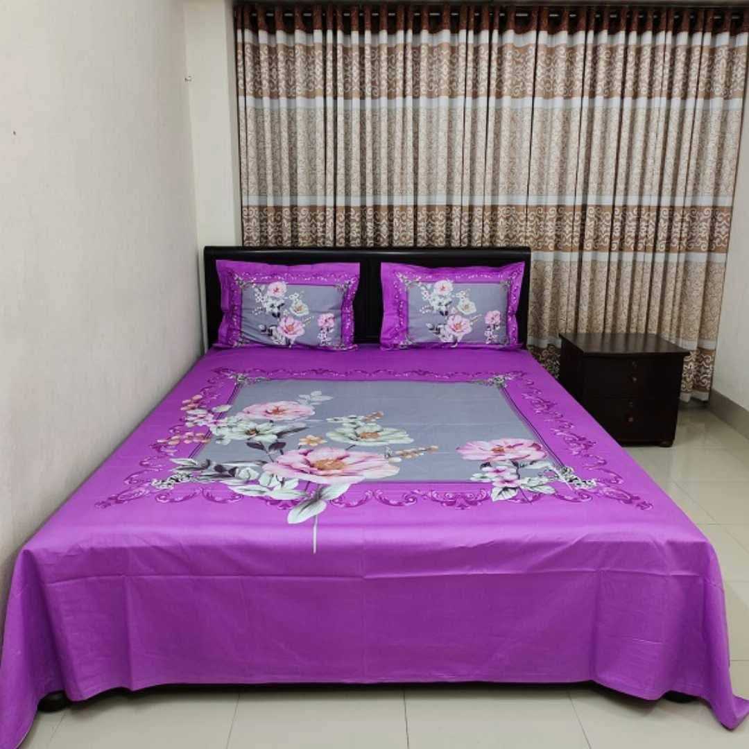 Exclusive,100%,Cotton,Bed,Sheet,7.5,feet,by,8,feet