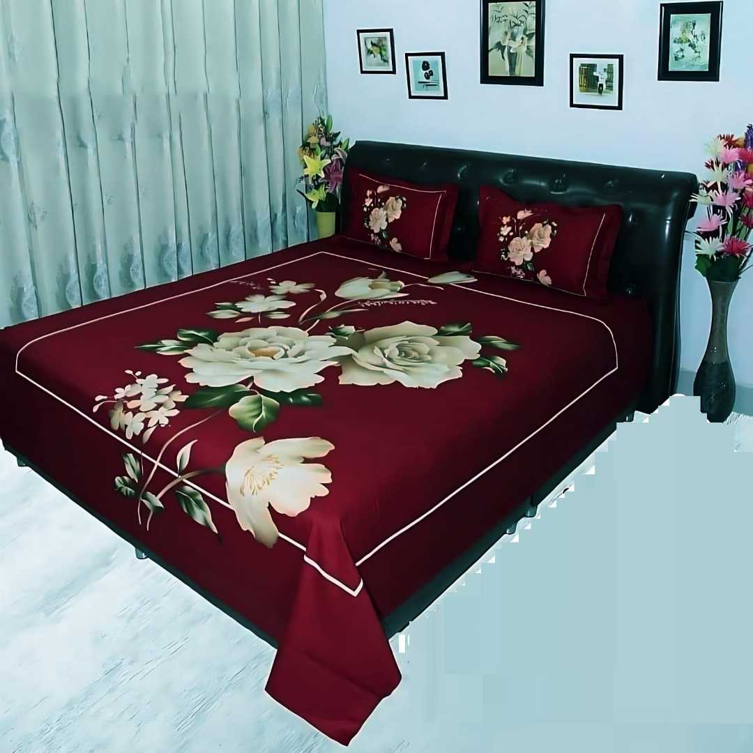 Exclusive,100%,Cotton,Bed,Sheet,7.5,feet,by,8,feet