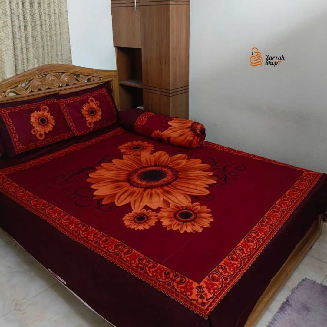 Exclusive,100%,Cotton,Bed,Sheet,7.5,feet,by,8,feet