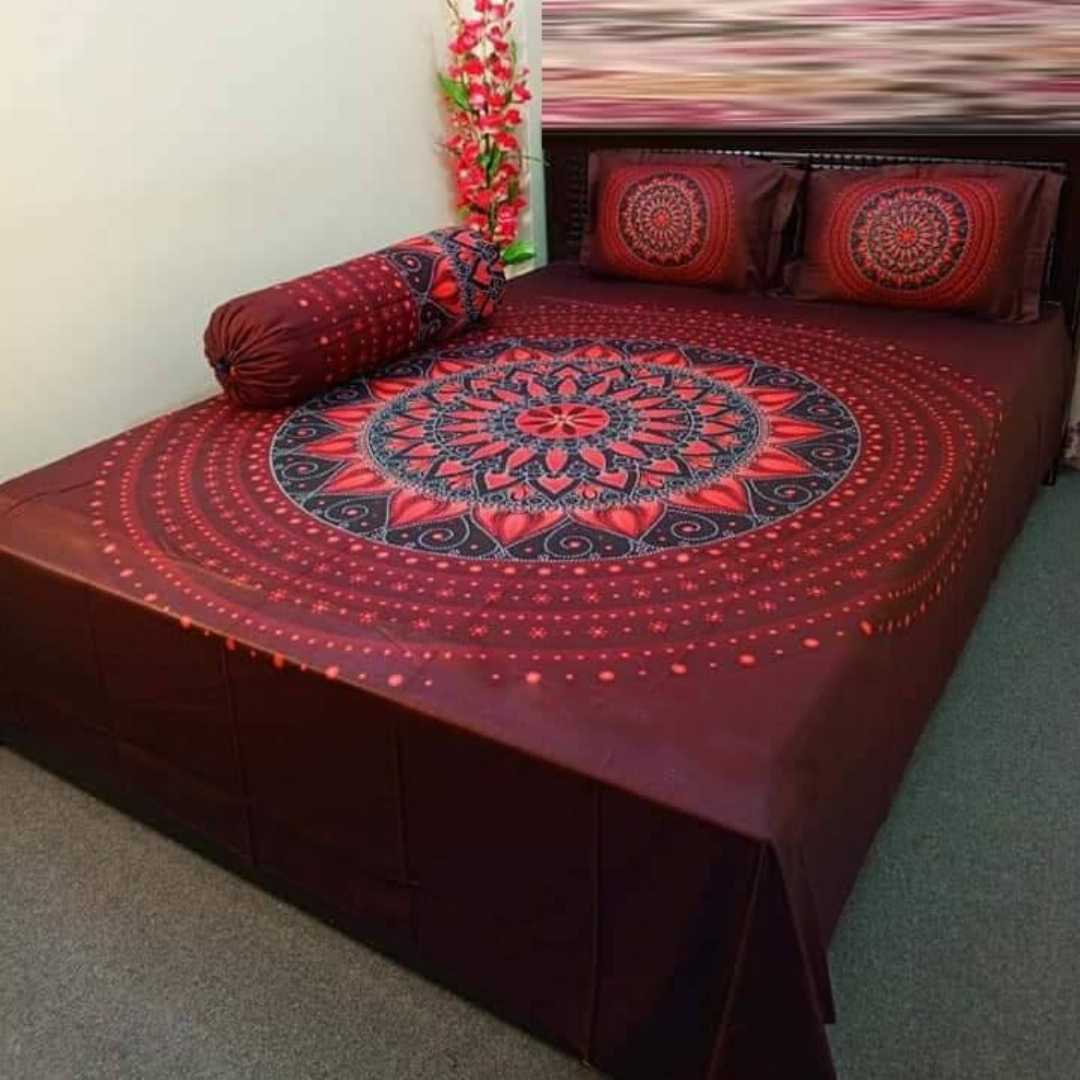 Exclusive,100%,Cotton,Bed,Sheet,7.5,feet,by,8,feet