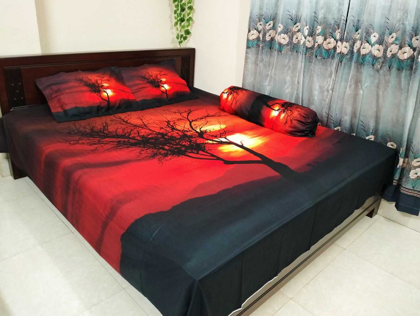 Exclusive,100%,Cotton,Bed,Sheet,7.5,feet,by,8,feet